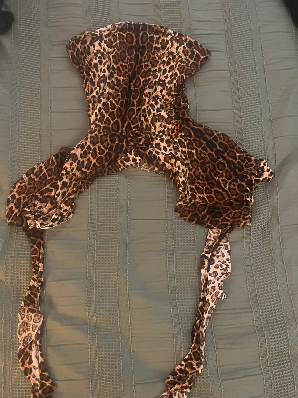 Amazon Leopard Print Bodysuit in Brown and Black
